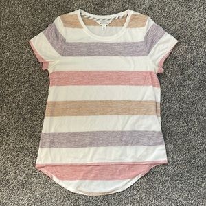 Market & Spruce Short Sleeve Striped T-shirt Size S